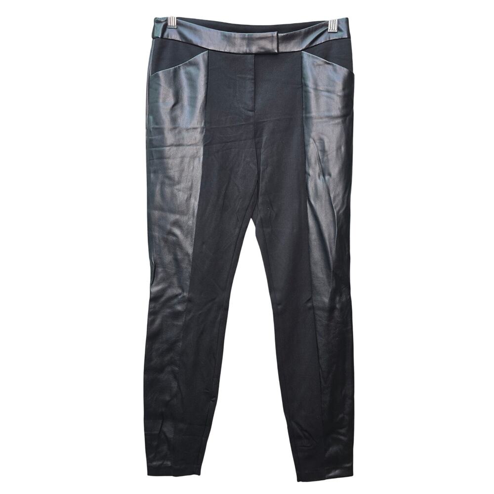 Bebe Faux Leather Pants Womens Size Small Black Biker Moto Gothic Steam Punk NEW
